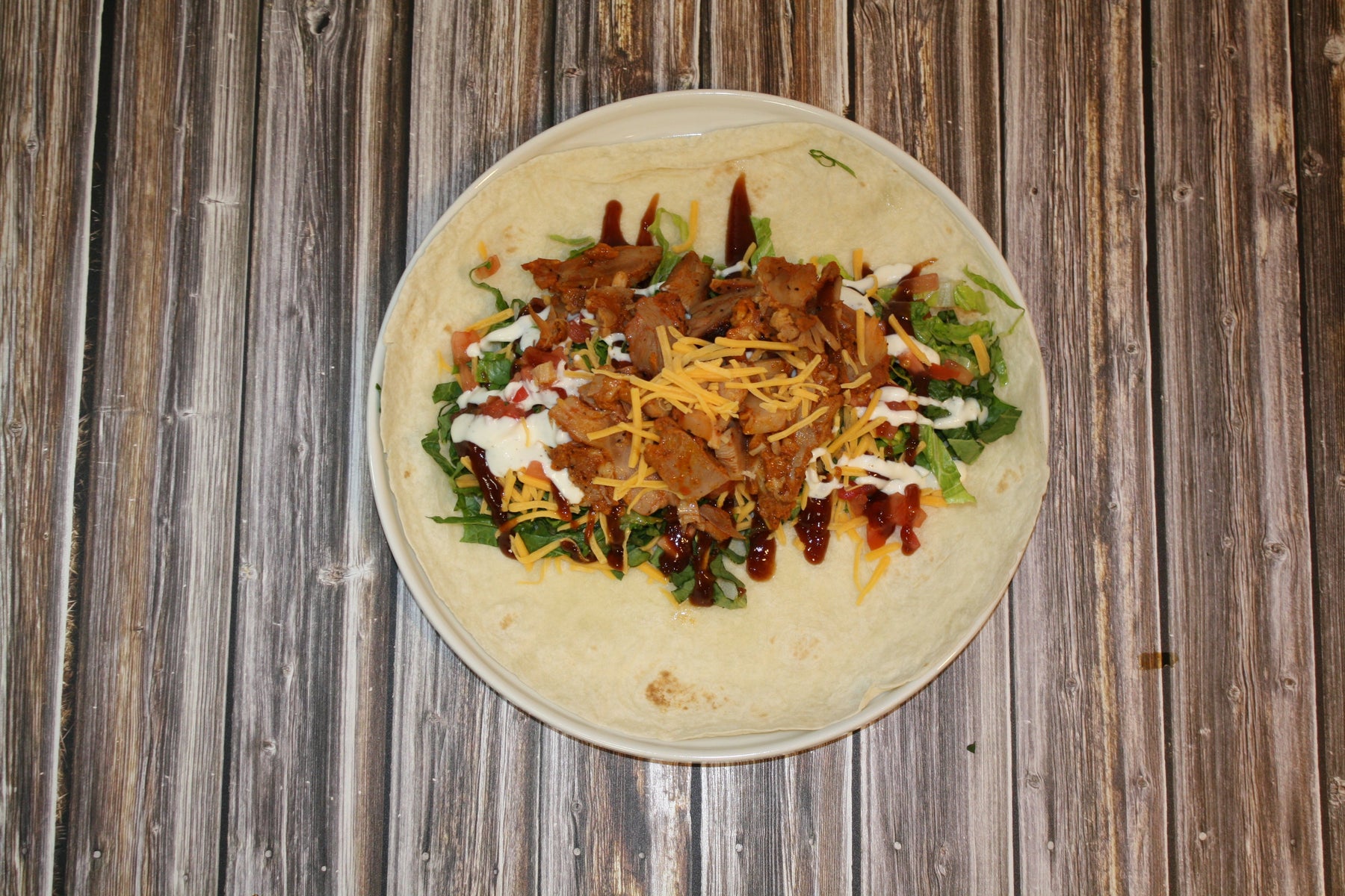 Carolina BBQ Chicken Wraps