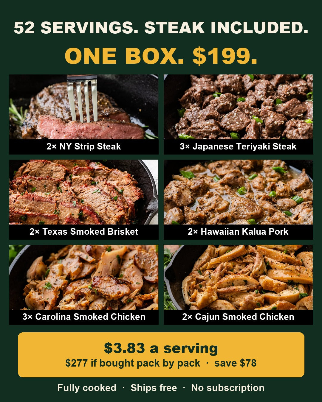 Steakhouse & Smokehouse Box - 14 Packs