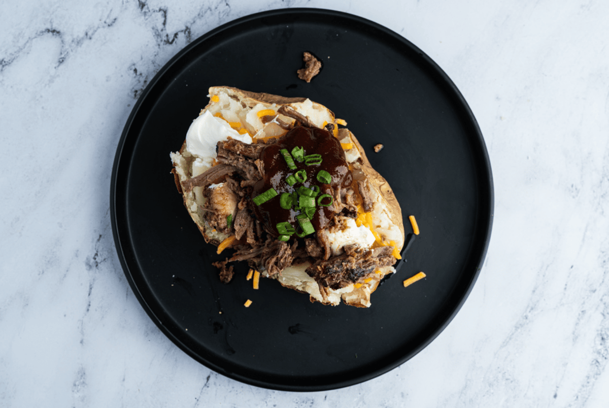 KC Brisket Loaded Baked Potatoes
