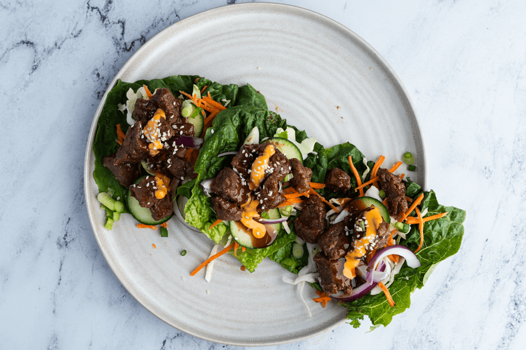 Teriyaki Steak Lettuce Wraps