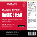 True Nature Brazilian Garlic Steak product label