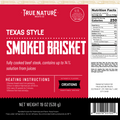 True Nature Texas Smoked Brisket product label