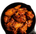 Buffalo Chicken Wings coated in spicy Buffalo sauce