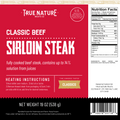 True Nature Classic Sirloin Steak product label