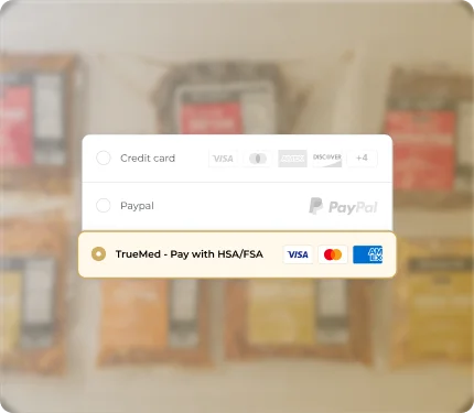 Checkout with Truemed HSA/FSA option